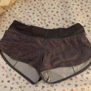 Grey Lululemon Speed up Shorts